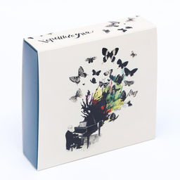 Цена за 5 шт. Коробка под 9 конфет с обечайкой  Хорошего дня  с окном 14,5 х 14,5 х 3,5 см - UPAK LAND фото 2