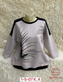 Кофта из хлопка и спандекса