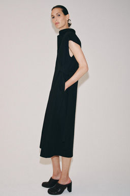 VESTIDO CAMISERO LAZADAS ZW COLLECTION / Negro - Zara фото 2