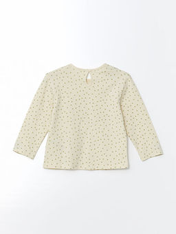 Bisiklet Yaka Puantiyeli K?z ?ocuk Ti??rt