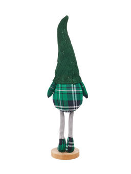 Фигура текстиль «Гном в зелёном» 54 см, 1 LED, от батареек AG13×3, свечение тёплое белое