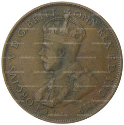 Монета 1 пенни 1924 года Австралия