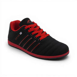 Кроссовки 5140-3 черно красные