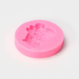 Цена за 4 шт. Молд для заливки Барашек, силикон, 6.2?6.2?1.1 см, розовый - Simaland фото 3