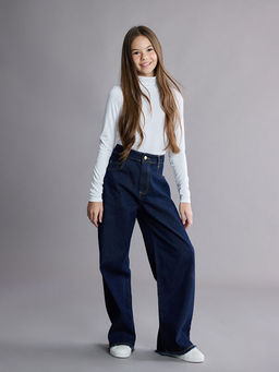 Wideleg K?z ?ocuk Jean Pantolon