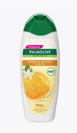 PALMOLIVE шампунь 450мл "Защита волос" с экстрактом меда