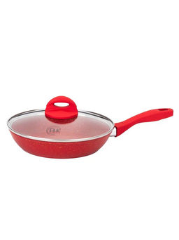 Сковорода с крышкой 18х4 см (1 л) с АПП, цвет: красный/золотой, арт. 5050-RD/GD-18. - D.L.K. фото 3