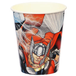 Цена за 2 шт. Стакан бумажный одноразовый «С Днем Рождения!», 250 мл, 10 штук, Мстители