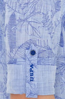 U. S. Polo Assn Мужская синяя рубашка с длинным рукавом - U.s. polo assn фото 7