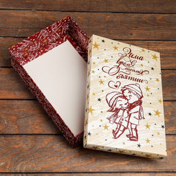 Цена за 5 шт. Коробка складная, крышка-дно,Зима время теплых объятий 30 х 20 х 9 см - UPAK LAND фото 3