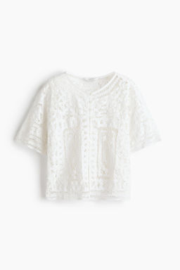 Blusa oversize efecto crochet