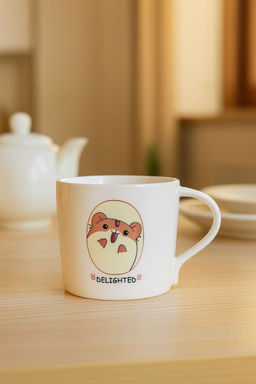 Кружка Delighted hamster, pink (360 ml)