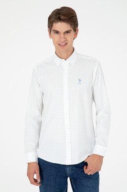 Мужская голубая рубашка с длинным рукавом - U.s. polo assn фото 3