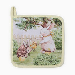 Прихватка Доляна Зверьки 17х17 см, 35% хл, 65% пэ, ватин 250 г/м2  фото 2