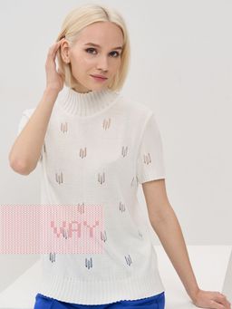 Джемпер Vay 5231-41345 из вискозы с пан  фото 2