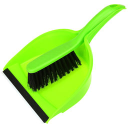 Комплект пластмассовый: совок 21х16х6,5см с резинкой + сметка 26х3,5см, ворс 4см Арка цвета в ассортименте: голубой, розовый, серый (Китай) - Домашняя Мода фото 3