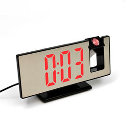 Часы-будильник электронные настольные с проекцией, USB, 18.4×7.5 см, красная индикация