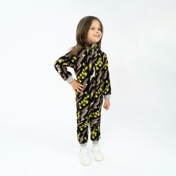 Комбинезон детский черный абстракция 279(ш) (122, 64)
