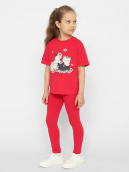 CRB wear / CSKG 70414-25 Брюки модель легинсы для девочки,малиновый/Ex.Cherubino