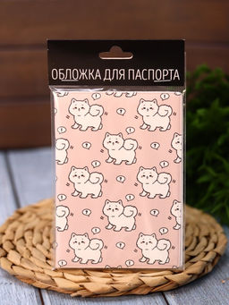 Обложка для паспорта Аниме Many white cat, плотность 600 мкм