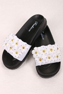 Шлепанцы с цветами