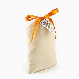 Цена за 5 шт. Мешочек подарочный из хлопка С любовью для тебя, цветы, 16?24 см  1.5 см