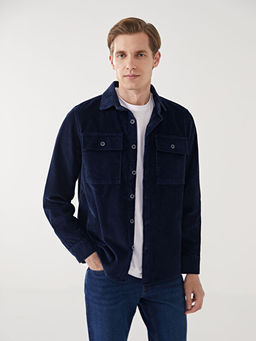 Rahat Kal?p Uzun Kollu Kadife Erkek G?mlek