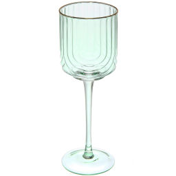 Бокал для вина 330мл "Enjoy Life" в наборе 6шт, цвет зеленый