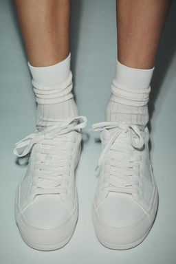 SNEAKERS WITH TOPSTITCH DETAIL - Zara фото 7