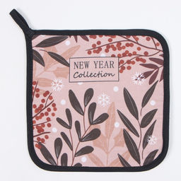 Прихватка Этель Новогодние украшения 19х19 см, 100% хл, ватин 250 г/м2  фото 2