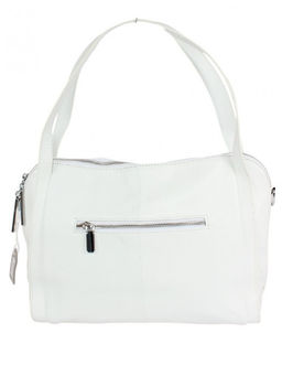 Сумка женская натуральная кожа GU 2033-6609, 1отд+еврокарм, плечевой ремень, белый SALE 261558 - Adelia фото 2