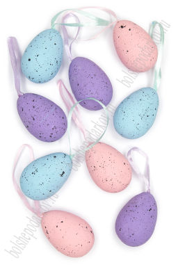 Пасхальный декор Яйца 3*4,5 см (9 шт) SF-7862, №6
