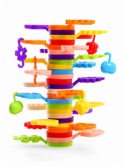 Конструктор развивающий Листочки, с заданиями, 42 детали - Unicon фото 3