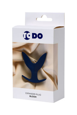 Расширяющая анальная втулка ToDo by Toyfa Bloom, силикон, синяя, 9,5 см, 7 см