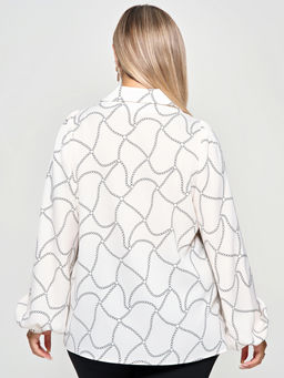 Блузка 0059-27п топленое молоко