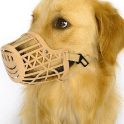 Цена за 3 шт. Намордник гуманный из гибкого пластика "Мой Бро", цвет светло - бежевый, №1 (лейбл)