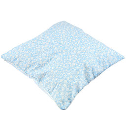 Наперник 48х48см Цветочный принт на белом, тик наволочный 170г/м2, хлопок 100%, на молнии, упаковка классическая ПВХ 22х30см, Домашняя мода (Россия)  фото 2