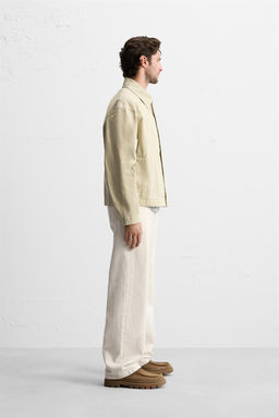 CROPPED FIT TWILL JACKET - Zara фото 4