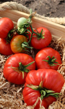 Томат ХЛЕБ ДА СОЛЬ Один плод всю семью накормит! Огромный, мясистый, сахаристый!