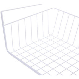 Корзина металлическая подвесная "ФАРГО", цвет белый, 48*24.5*14см (лейбл)