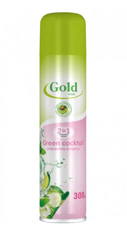 GOLD MINT освежитель воздуха 300мл Зеленый коктейль (Green coctail)