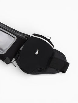 Сумка поясная туристическая, влагозащитная, 52×13 см, черная