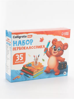Большой набор первоклассника 11 коробок Calligrata «Отличный выбор», 35 предметов