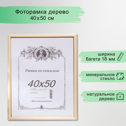 Фоторамка для фото 40×50 см «Неокрашенная»
