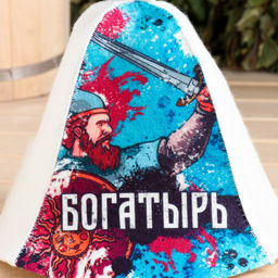 Шапка для бани и сауны «Богатырь», полиэфир 70%, шерсть 30%, «Добропаровъ»