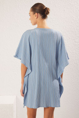 Trendyolmilla Ekru Dokuma Buzgu Detayl? Muslin Plaj Elbisesi TBESS25EL00065  фото 10