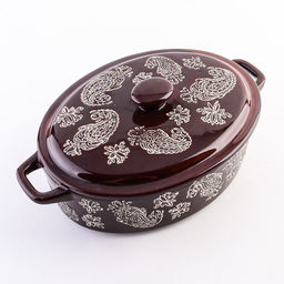 60368 Кастрюля с крышкой 850 мл керамика LR (х12)