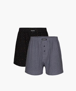 ATLANTIC 2MBX-013/06 Трусы боксеры Graphics - набор 2 шт. серый + черный