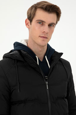 Мужское черное пальто Неожиданная скидка в корзине - U.s. polo assn фото 2