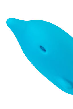 Минивибратор Eromantica Jolly, силикон, голубой, 7,5 см  фото 9